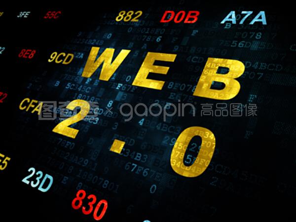 關于數字背景的web發展概念web 2.0